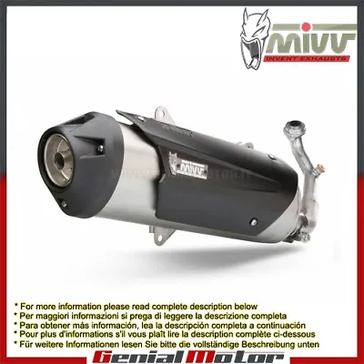 Mivv Complete Exhaust Urban Stainless Steel For Kymco Xciting 250 2006 > 2007 • $269.82